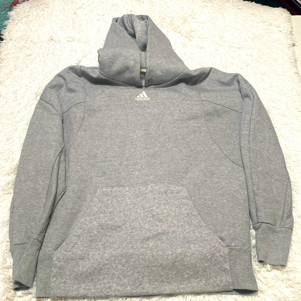Adidas men’s gray sweatshirt (M) heavyweight no string